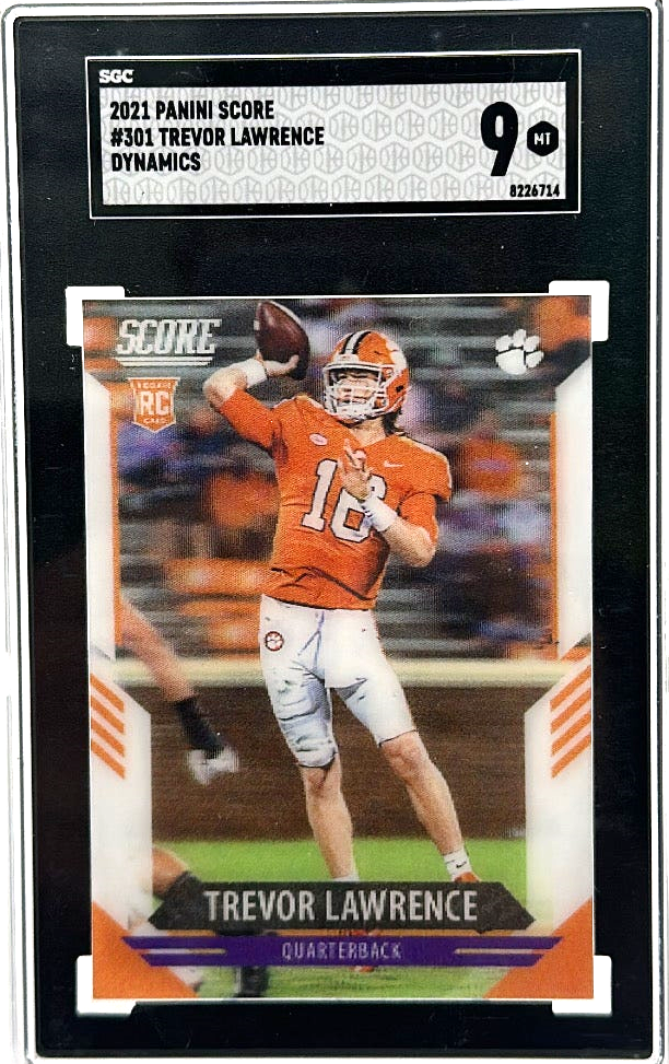 2021 Panini Score - Trevor Lawrence 301 - Dynamics Lenticular SP - SGC 9