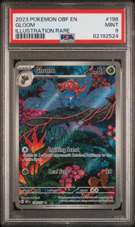 Gloom 198/197 Obsidian Flames Illustration Rare - 2023 Pokemon - PSA 9