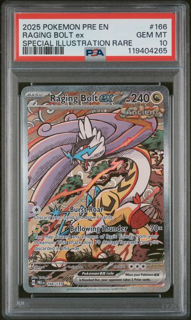 Raging Bolt ex 166/131 Prismatic Evolutions - 2025 Pokemon - PSA 10