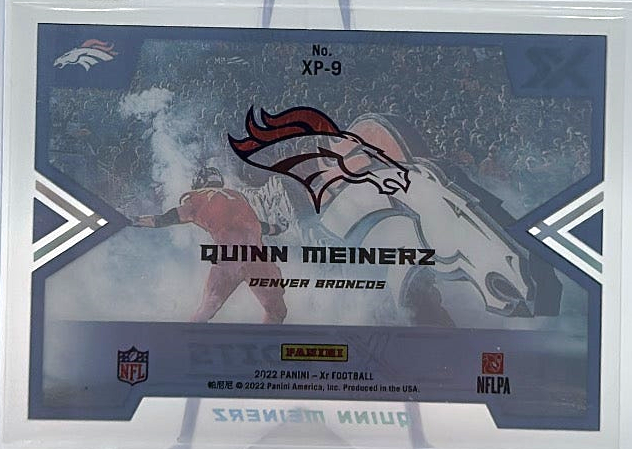 2022 Panini Xr - Quinn Meinerz XP-9 - X-Ploits SP