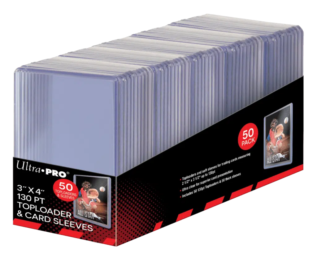 Ultra PRO 3" x 4" Super Thick 130pt Toploaders (50 Pack)