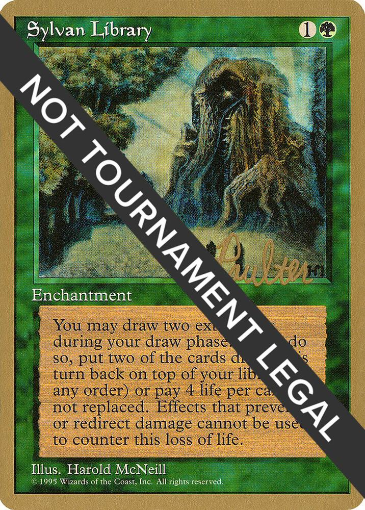 mtg 1996 world champion card Sylvan Library | Preston Poulter (4ED) | Championship Decks (WCD) | Magic: The Gathering Deck Name:Peace Offering (White/Blue/Green) COMM]] Commanders Arsenal - PLA
