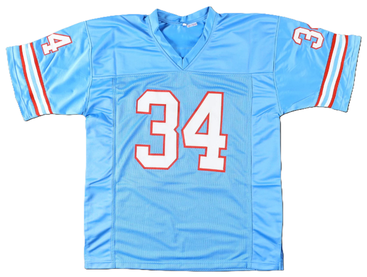 Earl Campbell Autographed Signed Custom Houston Oilers Jersey - Beckett Certified