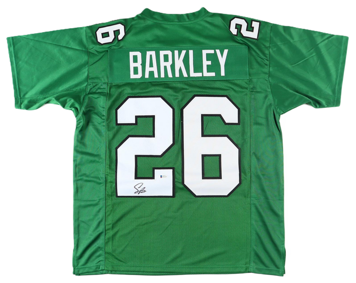 Saquon Barkley Autographed Signed Custom Jersey - Beckett Certified