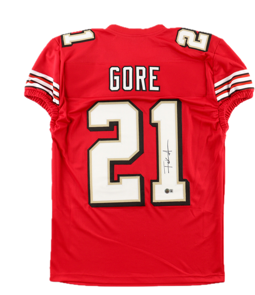Frank Gore Autographed Signed Custom 49er's Jersey - Beckett Certified