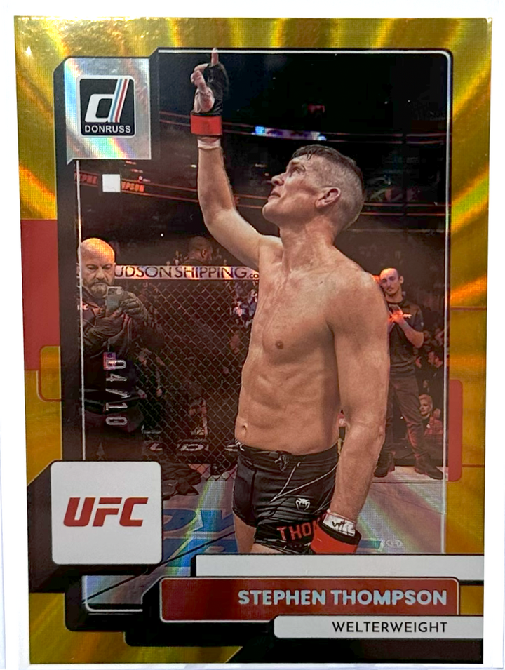 2023 Panini Donruss UFC - Stephen Wonderboy Thompsom - Gold /10