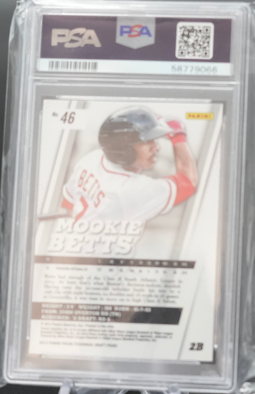 2013 Panini Prizm Draft Picks - Mookie Betts 46 - PSA 9