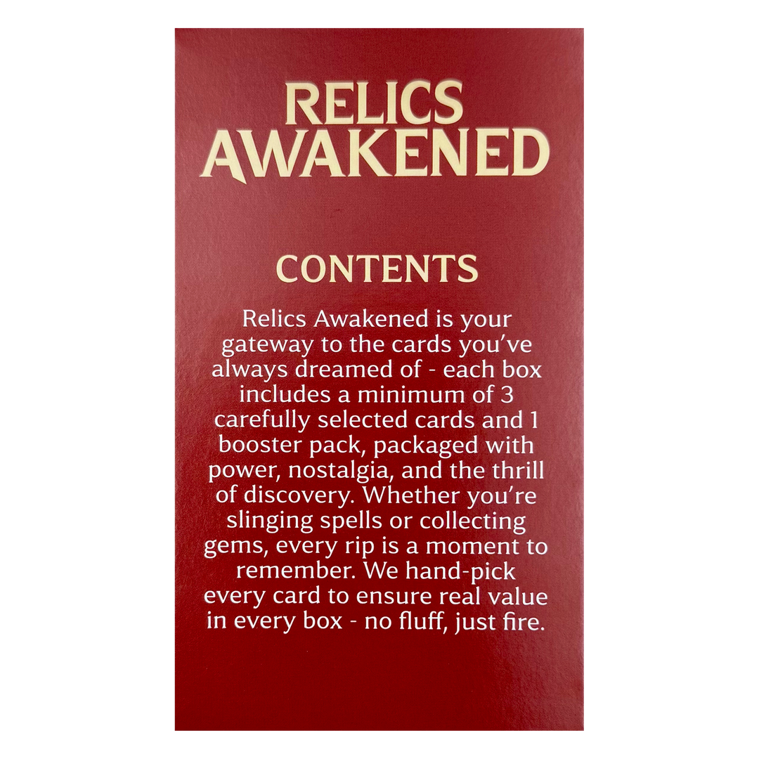 Relics Awakened Magic: The Gathering - $500 Repack (Cassius Marsh Stream Only)