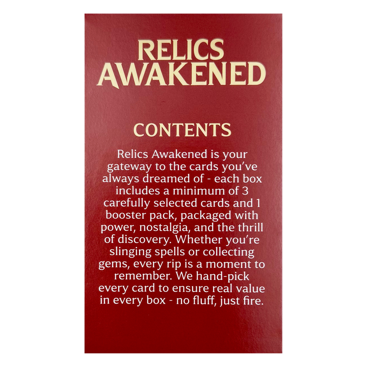 Relics Awakened Magic: The Gathering - $500 Repack (Cassius Marsh Stream Only)