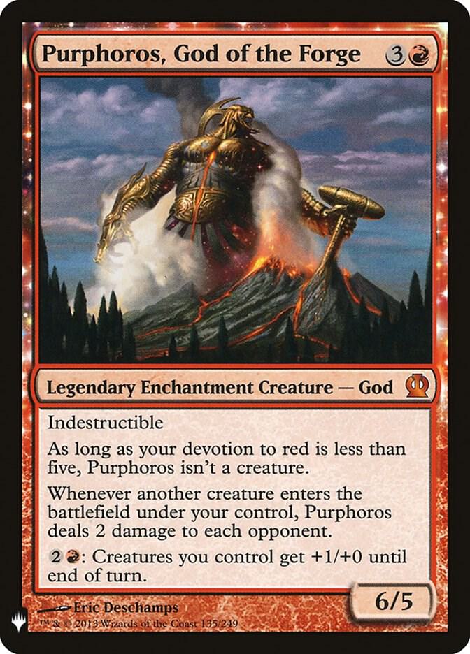 Purphoros, God of the Forge -(Near Mint)