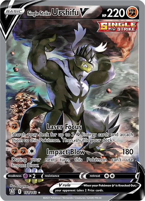 Single Strike Urshifu V (Alternate Full Art) - SWSH05: Battle Styles (SWSH05)