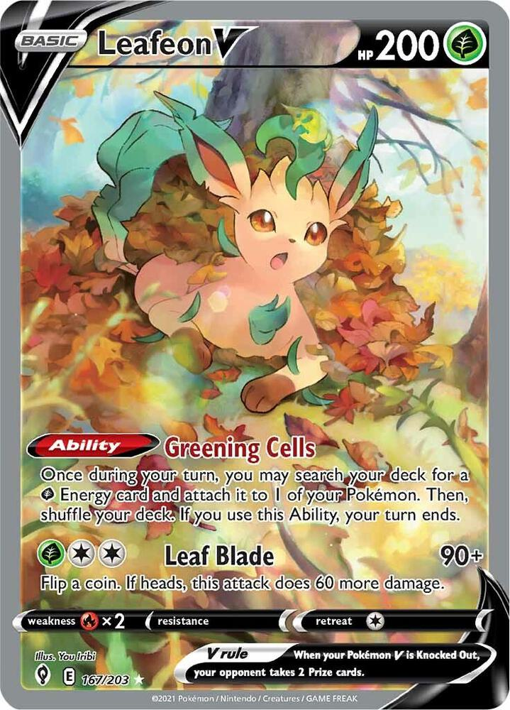 Leafeon V (Alternate Full Art) - SWSH07: Evolving Skies (SWSH07)