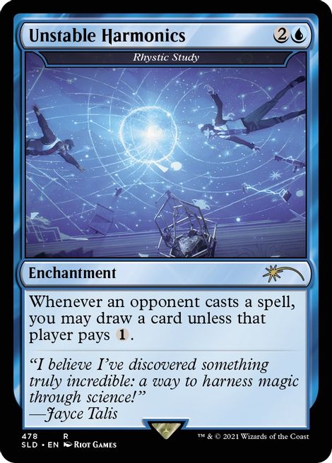 Unstable Harmonics - Rhystic Study - Secret Lair Drop Series (SLD)