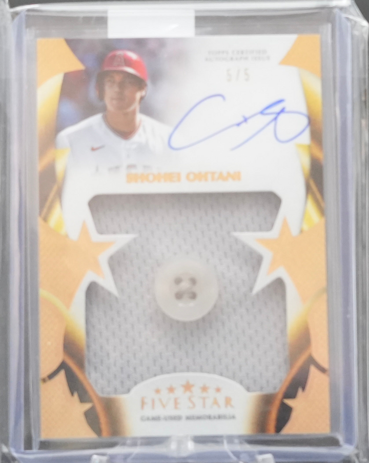 2023 Topps Five Star Baseball - Shohei Ohtani FSJP-SO - Button Patch Auto /5