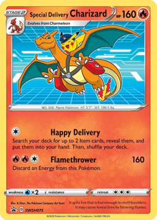 Special Delivery Charizard - SWSH075 - SWSH: Sword & Shield Promo Cards (SWSD) Sealed