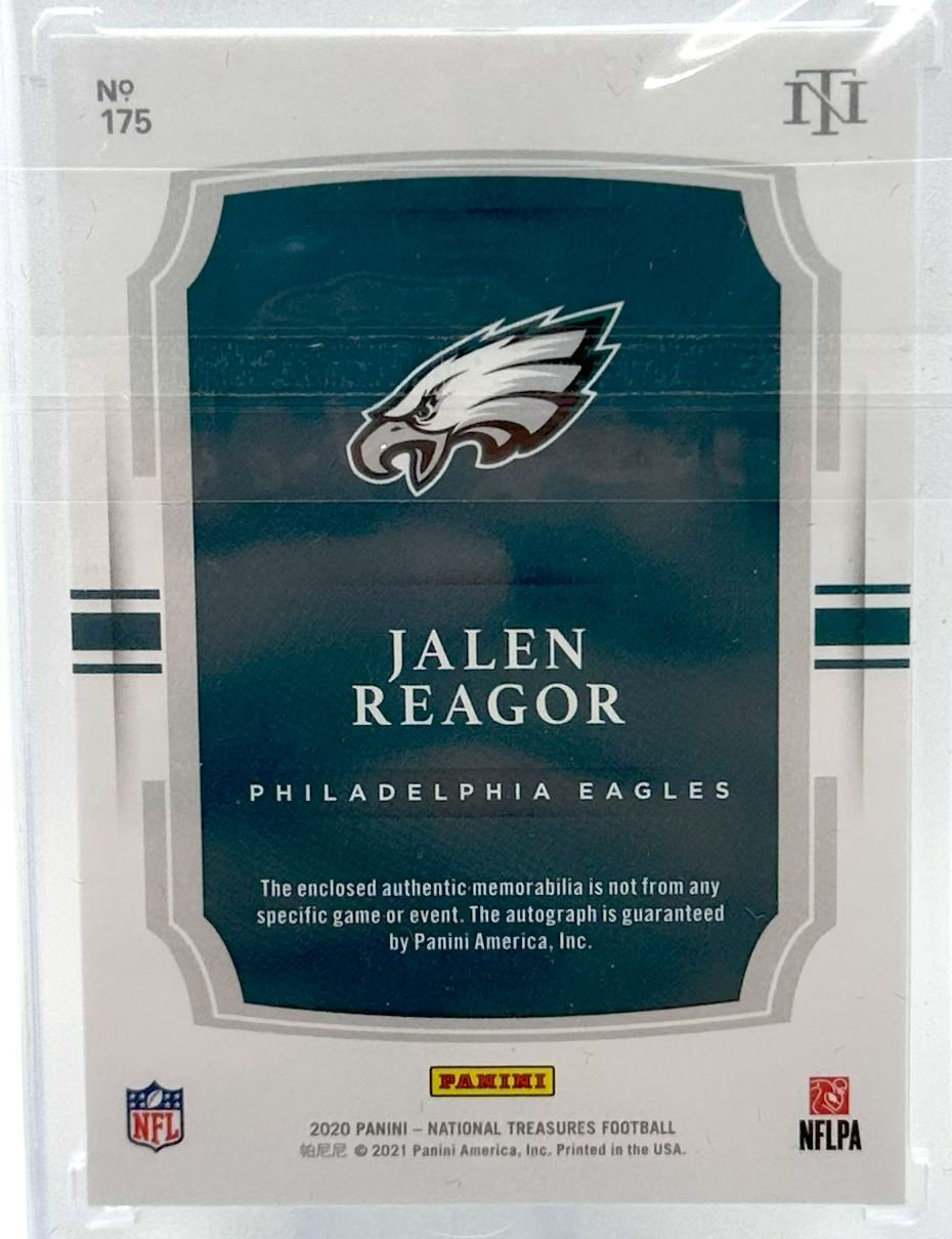 2020 Panini National Treasures Football - Jalen Reagor 175 - Gold /10