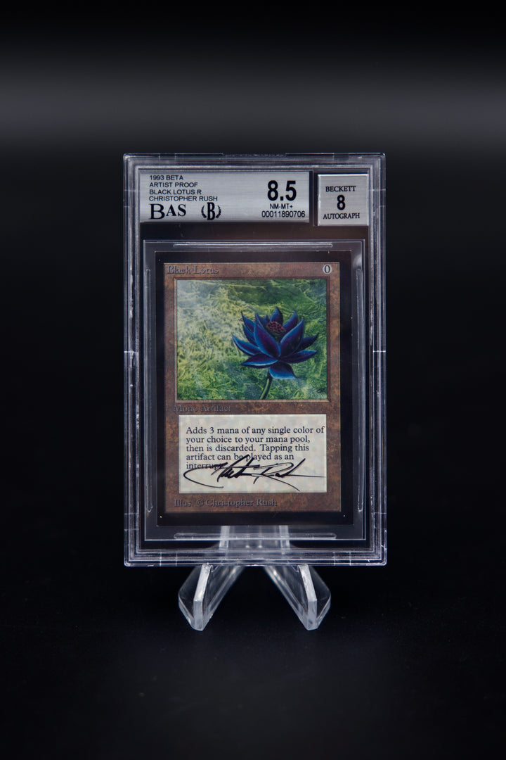 1993 Magic: The Gathering - Beta: Artist Proof- Black Lotus (C. Rush Signed)