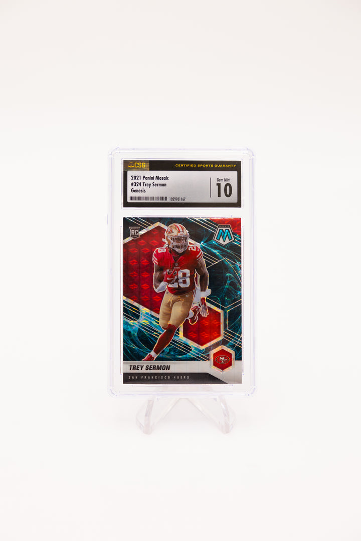 2021 Panini Mosaic - Trey Sermon 324 - Genesis - CSG 10