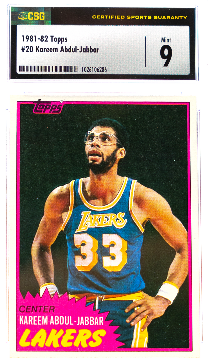 1981-82 Topps - Kareem Abdul-Jabbar  20 - CSG CGC 9