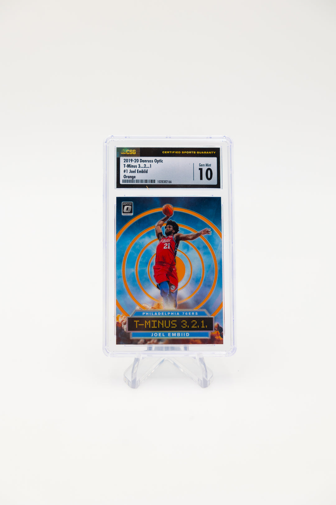 2019-20 Donruss Optic - Joel Embiid 1 - Orange /39 - CSG 10