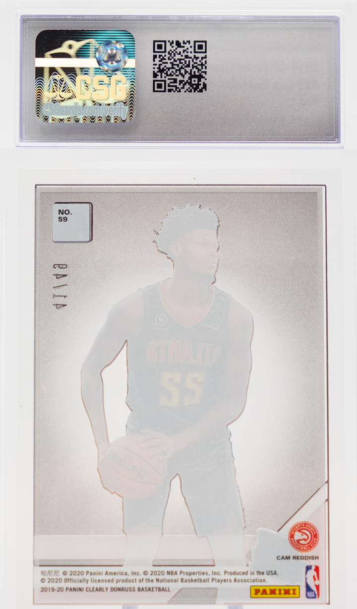 2019-20 Panini Clearly Donruss - Cam Reddish 59 - Red /49 - CSG CGC 9