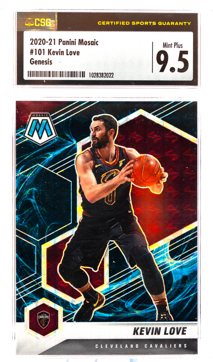 2020-21 Panini Mosaic - Kevin Love 101  - Genesis - CSG 9.5