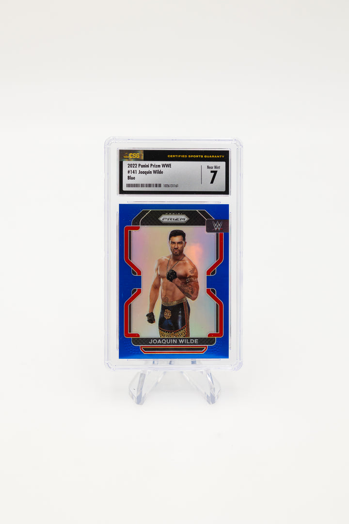 2022 Panini Prizm WWE - Joaquin Wilde 141 - Blue /199  - CSG CGC 7