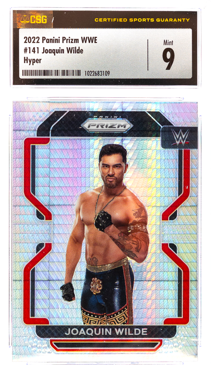 2022 Panini Prizm WWE - Joaquin Wilde 141 - Hyper  - CSG CGC 9