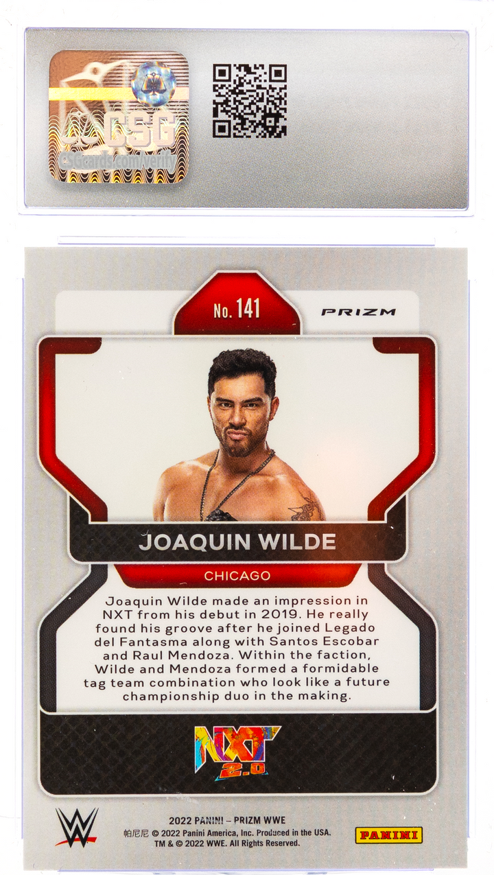 2022 Panini Prizm WWE - Joaquin Wilde 141 - Hyper  - CSG CGC 9