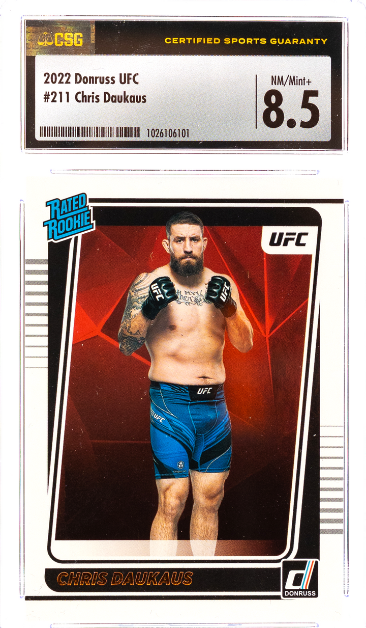 2022 Panini Donruss UFC - Chris Daukaus 211 - CSG CGC 8.5