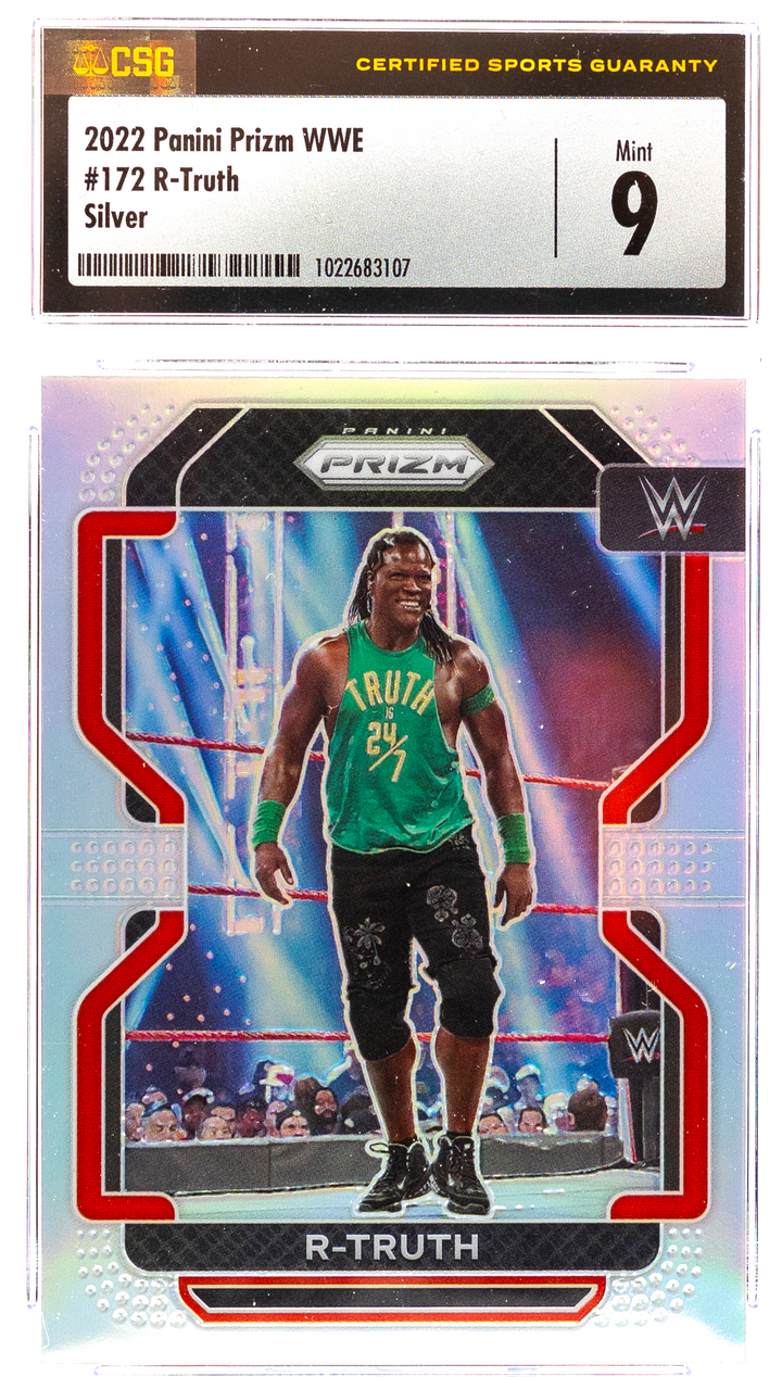 2022 Panini Prizm WWE - R-Truth 172 -Silver  - CSG CGC 9