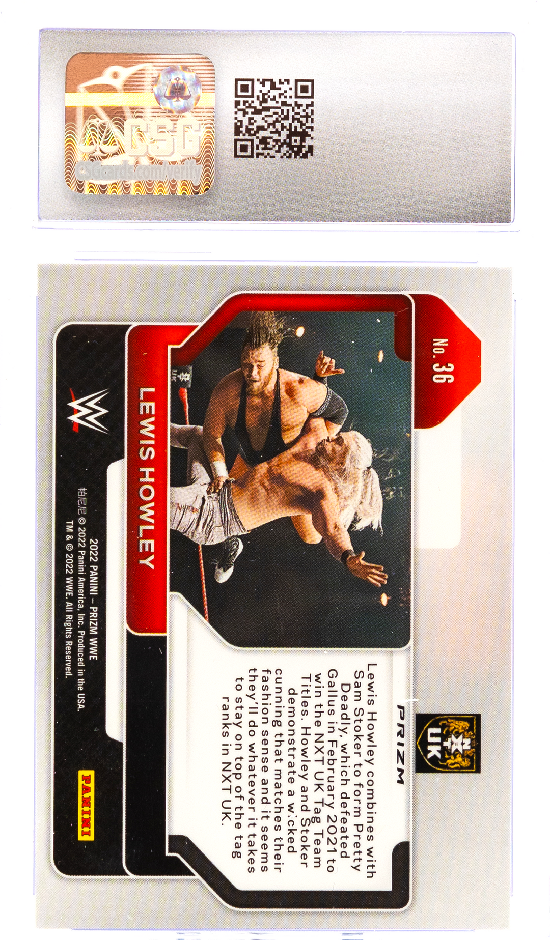 2022 Panini Prizm WWE - Lewis Howley 36 - Ice  - CSG CGC 8.5