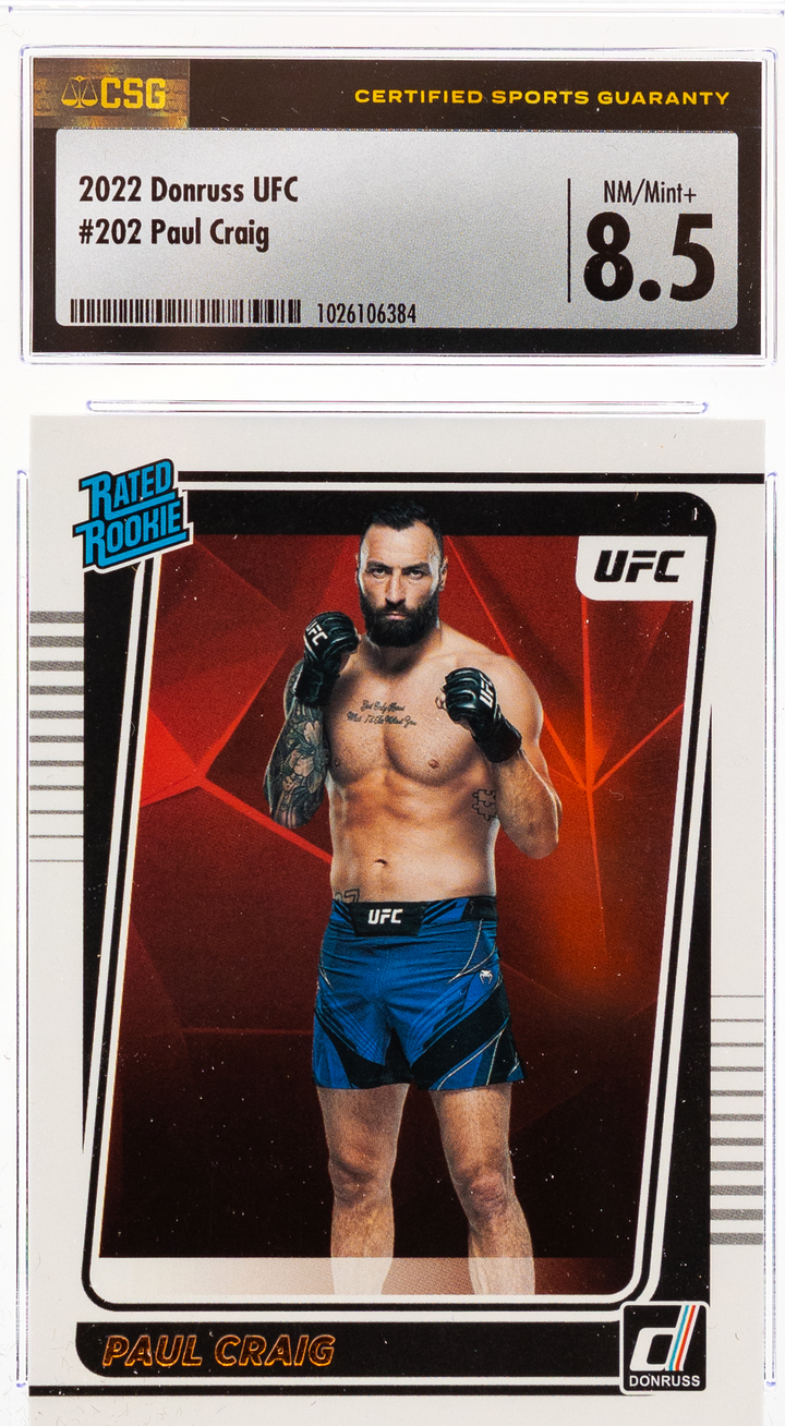 2022 Panini Donruss UFC - Paul Craig 202 - CSG CGC 8.5