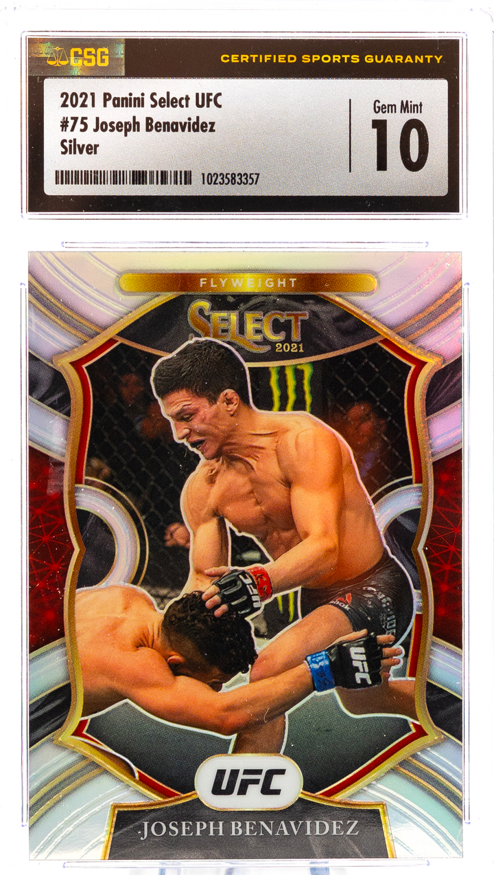 2021 Panini Select UFC - Joseph Benavidez 75 - Silver - CSG CGC 10