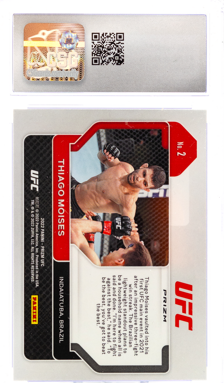 2021 Panini Prizm UFC - Thiago Moises 2  - Hyper - CSG CGC 9