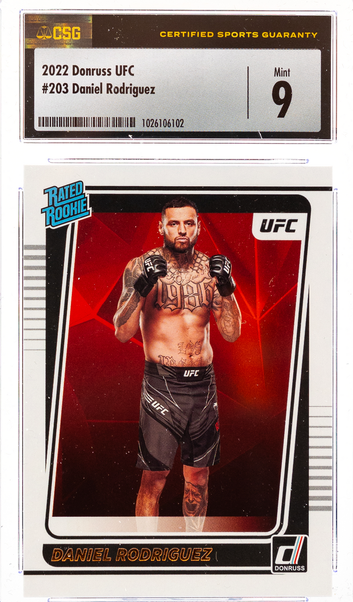 2022 Panini Donruss UFC - Daniel Rodriguez 203 - CSG CGC 9