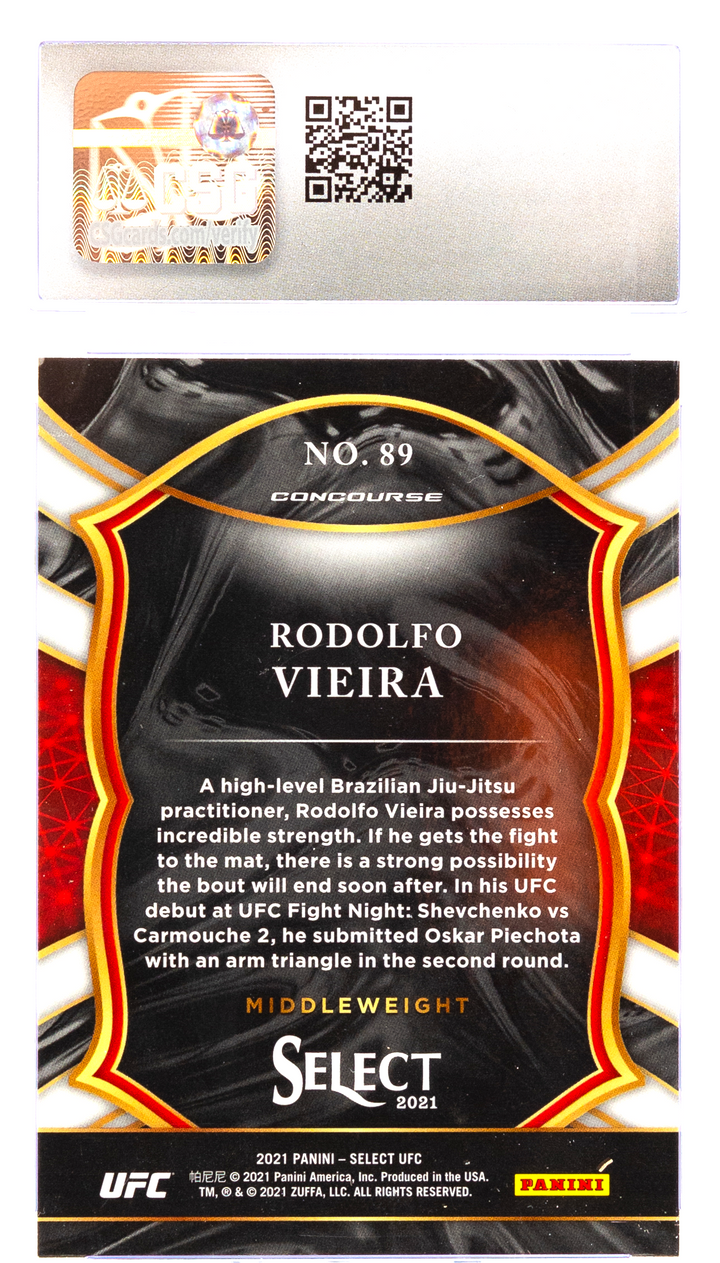 2021 Panini Select UFC - Rodolfo Vieira 89 - CSG CGC 8.5