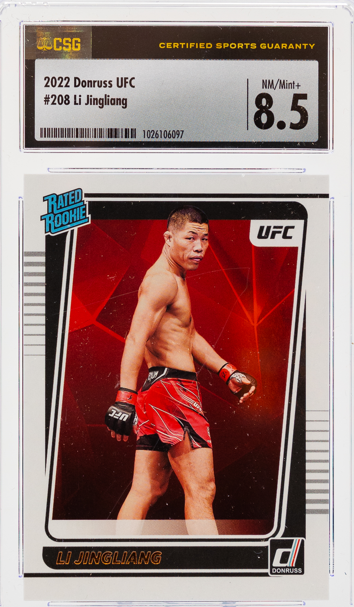 2022 Panini Donruss UFC - Li Jingliang 208 - CSG CGC 8.5