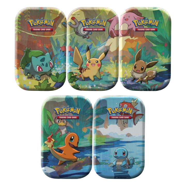 Pokemon Kanto Friends Mini Tins