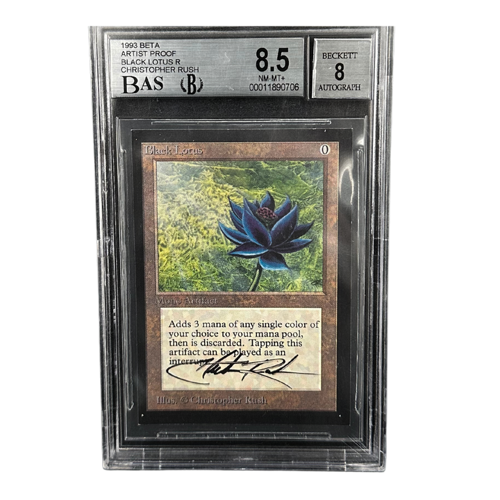 1993 Magic: The Gathering - Beta: Artist Proof- Black Lotus (C. Rush Signed)