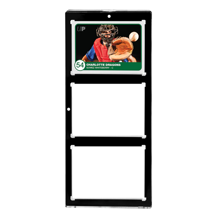 Ultra PRO 3-Card Black Border ONE-TOUCH Magnetic Holder