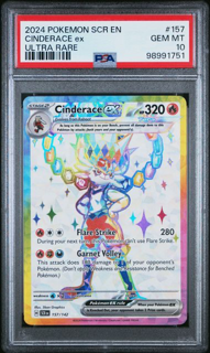 Cinderace ex 157/142 Stellar Crown - 2024 Pokemon - PSA 10