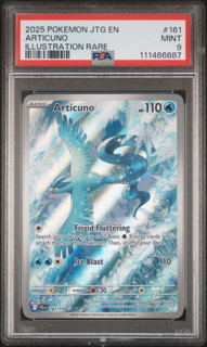 Articuno 161/159 Illustration Rare Journey Together - 2025 Pokemon - PSA 9