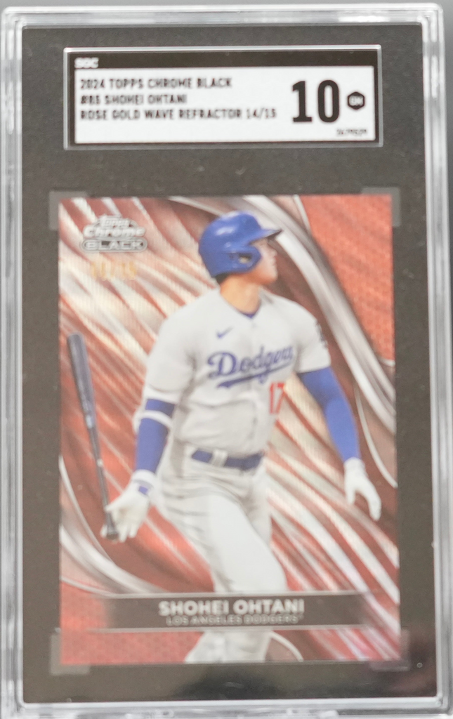 Graded 2024 Topps Chrome Black Shohei Ohtani #85 Baseball