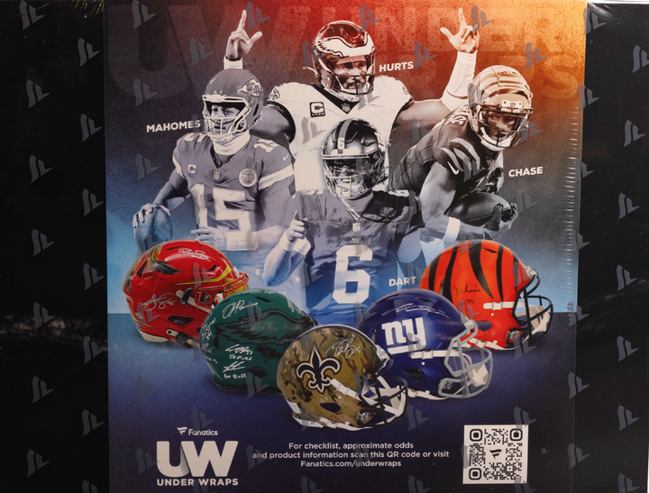 2025 Fanatics Under Wraps NFL Full Size Helmet Volume-2 ("5" Mystery Box - Team Break)
