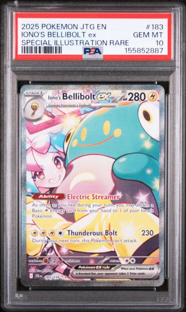 Iono's Bellibolt 183/159 Journey Together - 2025 Pokemon - PSA 10