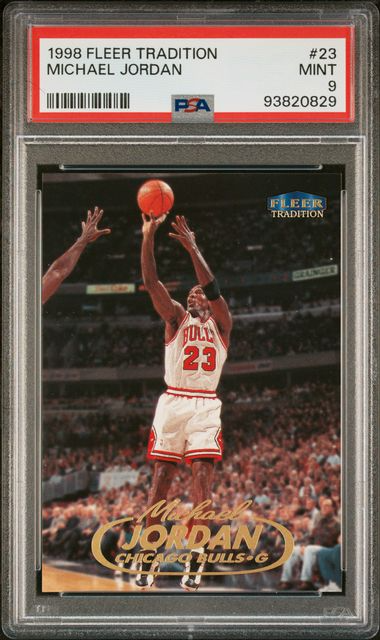 1998 Fleer Tradition - Michael Jordan - PSA 9