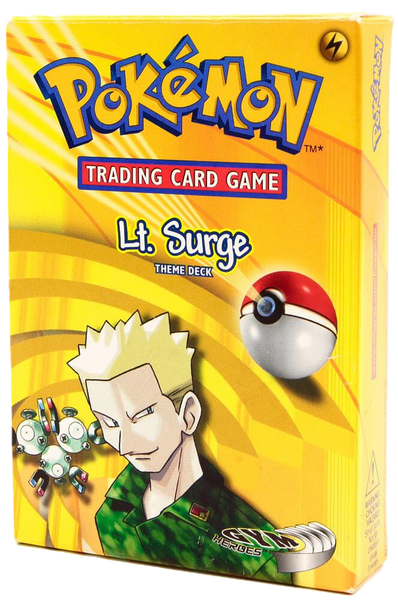 pokemon gym heroes cards Pokemon TCG: Lt. Surge Gym Heroes Theme Deck