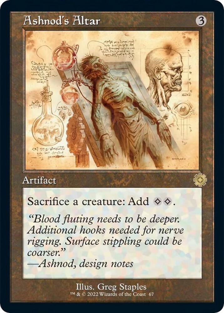 Ashnod's Altar (Schematic) - The Brothers' War: Retro Frame Artifacts (BRR)