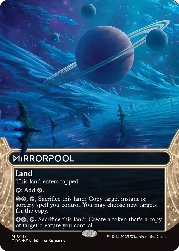 Mirrorpool (0117) (Borderless) (Galaxy Foil)